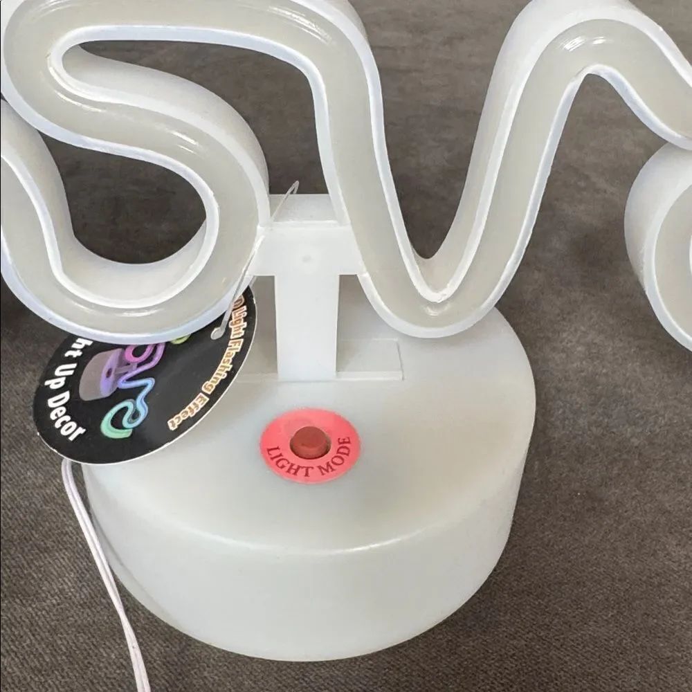 Colorful LED Love Sign Multiple Different LED Light Effects NEW - Picture 8 of 9